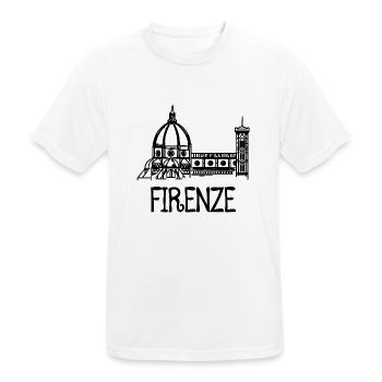 Florence - T-shirt respirant Homme - blanc - Devant - AI Model Male 185 dark (185cm)