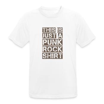 Ceci est juste une chemise Punk Rock Punker Anarchie Ges - T-shirt respirant Homme - blanc - Devant - AI Model Male 185 dark (185cm)