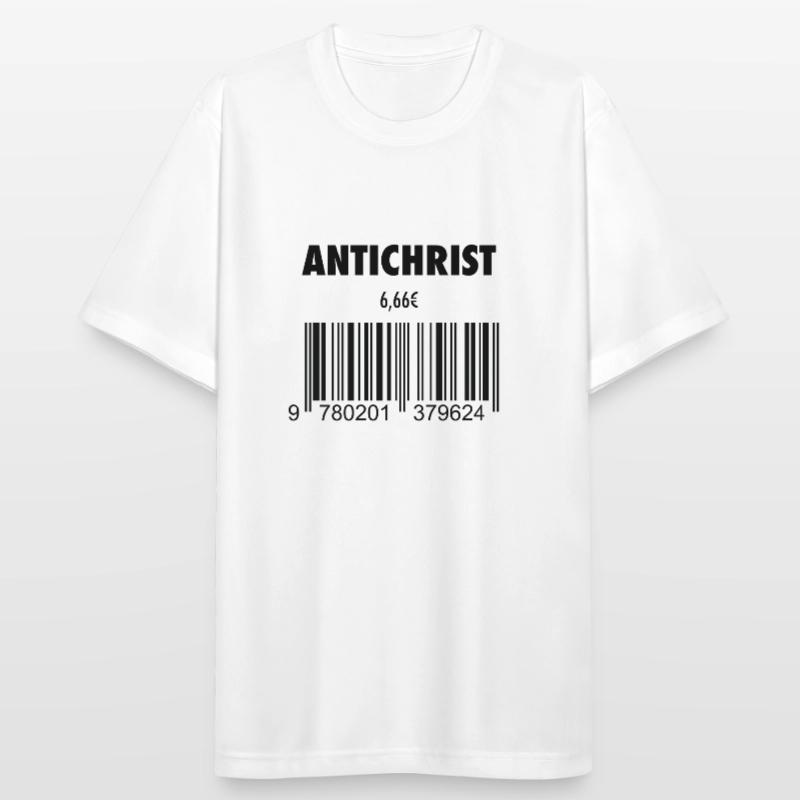 devil antichrist 666 barcode roast satan hell Men's Breathable T-Shirt