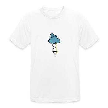 orage - T-shirt respirant Homme - blanc - Devant - AI Model Male 185 dark (185cm)