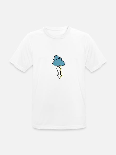 thunderstorm - Men's Breathable T-Shirt - white