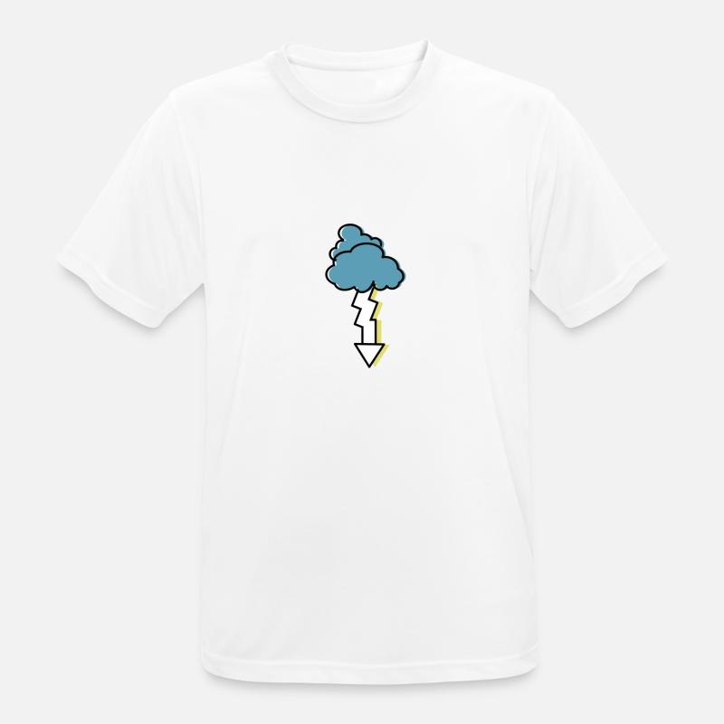 thunderstorm - Men's Breathable T-Shirt - white