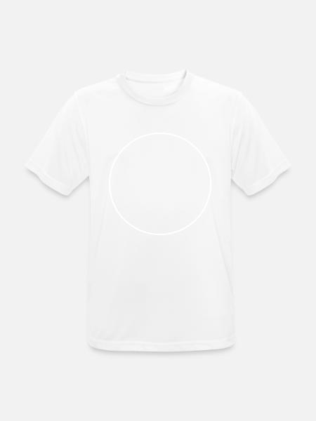 Kreis Rund Selbst Gestalten Geschenk - Männer T-Shirt atmungsaktiv - Weiß
