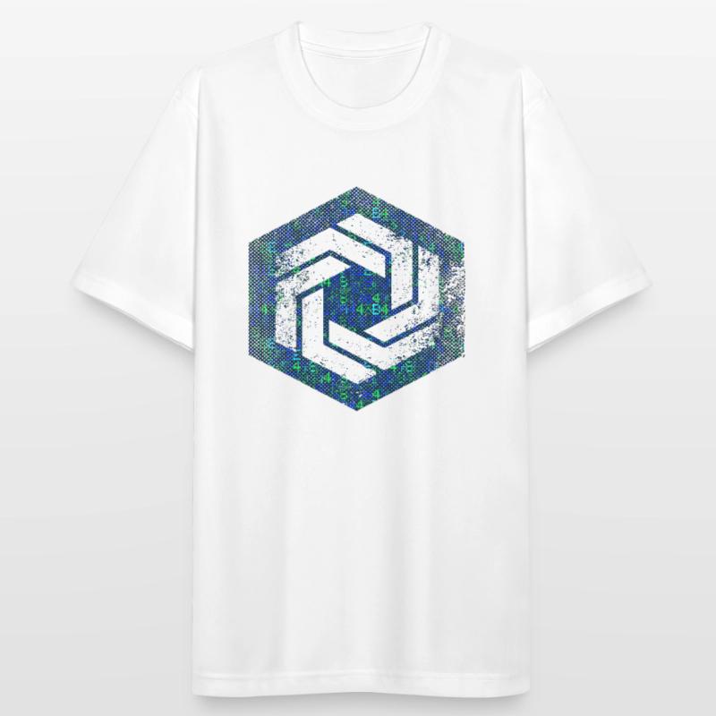 hexagon programming programmer coding geometric Men's Breathable T-Shirt