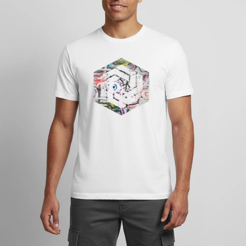 Hexagon-Programmierung Programmierer Codierung geometrisch Männer T-Shirt atmungsaktiv