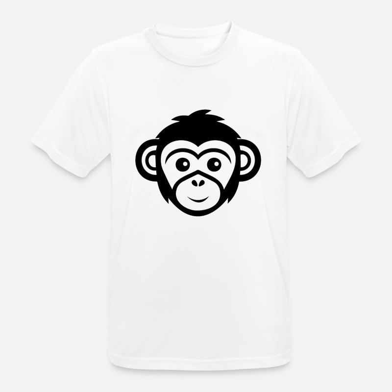 Monkey Monkey Monkey Face Jungle - Men's Breathable T-Shirt - white