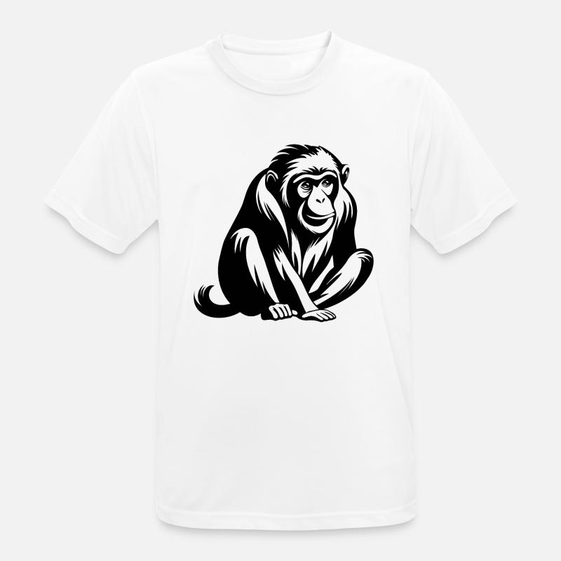 Monkey Monkey Monkey Face Jungle - Men's Breathable T-Shirt - white