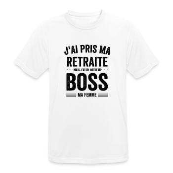 Funny Man Retirement Gift Idea for a Mar - Men's Breathable T-Shirt - white - Front - AI Model Male 185 dark (185cm)