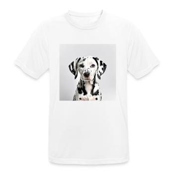 Dalmatina T-Shirt - Männer T-Shirt atmungsaktiv - Weiß - Vorne - AI Model Male 185 dark (185cm)