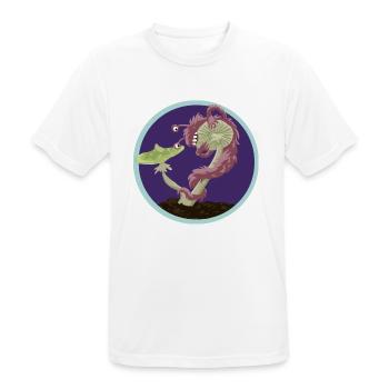 Pilzmonster - Männer T-Shirt atmungsaktiv - Weiß - Vorne - AI Model Male 185 dark (185cm)