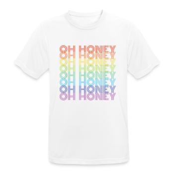 Regenbogen LGBTQ Pride Liebe CSD Love Parade - Männer T-Shirt atmungsaktiv - Weiß - Vorne - AI Model Male 185 dark (185cm)