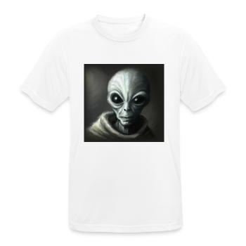 Alien - Men's Breathable T-Shirt - white - Front - AI Model Male 185 dark (185cm)