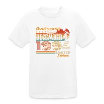 Retro Vintage légendaire anniversaire décembre 1994 - T-shirt respirant Homme - blanc - Devant - AI Model Male 185 dark (185cm)