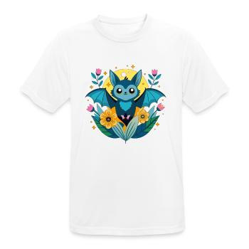 Little bat in the sunset - Men's Breathable T-Shirt - white - Front - AI Model Male 185 dark (185cm)
