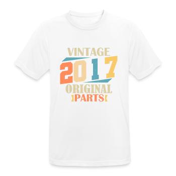 Mois 2023. Cadeau d'anniversaire 2023. 7 ans Birth - T-shirt respirant Homme - blanc - Devant - AI Model Male 185 dark (185cm)