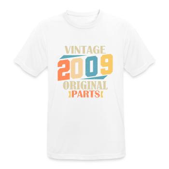 Monat 2009. 2009 Geburtstagsgeschenk. 15 Jahre Birt - Männer T-Shirt atmungsaktiv - Weiß - Vorne - AI Model Male 185 dark (185cm)