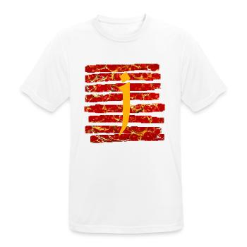 Bandes E 232 J - T-shirt respirant Homme - blanc - Devant - AI Model Male 185 dark (185cm)