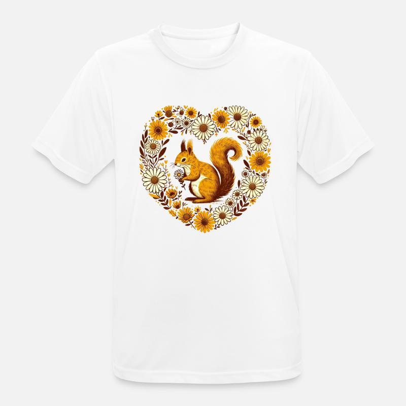 Red Squirrel - Men's Breathable T-Shirt - white