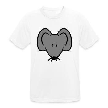 Mouse Mouse Cute Little Rat Rodent Friendly - Men's Breathable T-Shirt - white - Front - AI Model Male 185 dark (185cm)