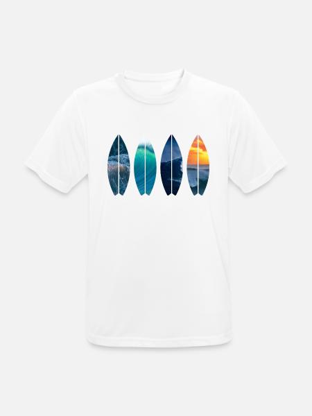 Surfer Geschenk Vintage - Männer T-Shirt atmungsaktiv - Weiß