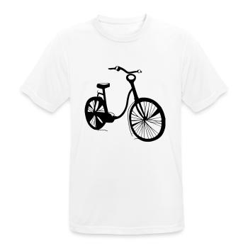 Fahrrad Gekritzel Fahrräder Radfahren Vektor 3 - Männer T-Shirt atmungsaktiv - Weiß - Vorne - AI Model Male 185 dark (185cm)