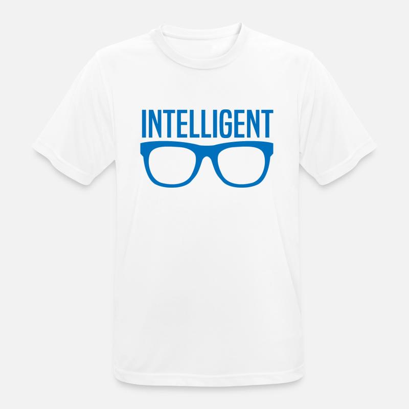 Intelligenter Junge oder Mädchen - Männer T-Shirt atmungsaktiv - Weiß