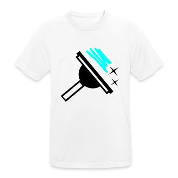 Window cleaner - Men's Breathable T-Shirt - white - Front - AI Model Male 185 dark (185cm)