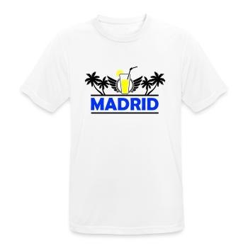 Madrid 2 - T-shirt respirant Homme - blanc - Devant - AI Model Male 185 dark (185cm)