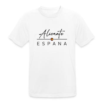 Spain - Alicante - Spanien - Espana - Männer T-Shirt atmungsaktiv - Weiß - Vorne - AI Model Male 185 dark (185cm)