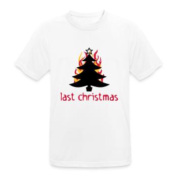 last christmas - Männer T-Shirt atmungsaktiv - Weiß - Vorne - AI Model Male 185 dark (185cm)