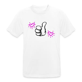 ELUE meilleure maman - T-shirt respirant Homme - blanc - Devant - AI Model Male 185 dark (185cm)