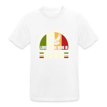 1965 Vintage Birthday Legend Gift - Men's Breathable T-Shirt - white - Front - AI Model Male 185 dark (185cm)