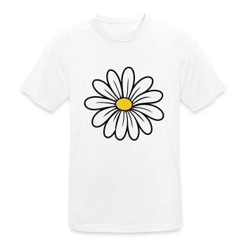 Gänseblümchen - Männer T-Shirt atmungsaktiv - Weiß - Vorne - AI Model Male 185 dark (185cm)