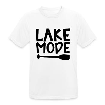 Lake Mode Adventure PaddelMotivation Design - Männer T-Shirt atmungsaktiv - Weiß - Vorne - AI Model Male 185 dark (185cm)