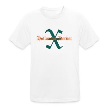 Schriftzug X-Hollandse Herder - Männer T-Shirt atmungsaktiv - Weiß - Vorne - AI Model Male 185 dark (185cm)