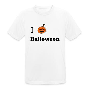 I love Halloween - Männer T-Shirt atmungsaktiv - Weiß - Vorne - AI Model Male 185 dark (185cm)