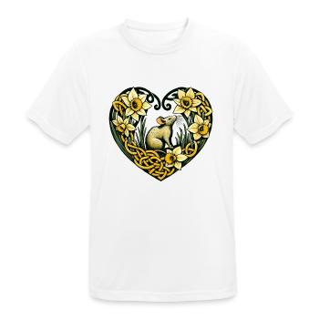L’amour des rongeurs - T-shirt respirant Homme - blanc - Devant - AI Model Male 185 dark (185cm)