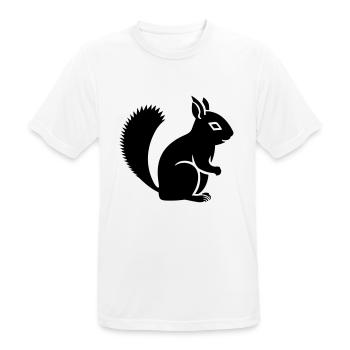 écureuil - T-shirt respirant Homme - blanc - Devant - AI Model Male 185 dark (185cm)
