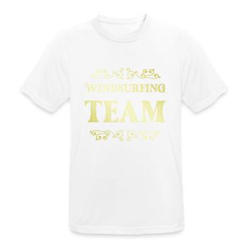 Équipe de planche à voile - T-shirt respirant Homme - blanc - Devant - AI Model Male 185 dark (185cm)