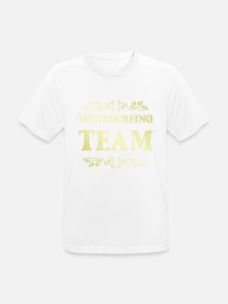 Windsurfing Team - Männer T-Shirt atmungsaktiv - Weiß