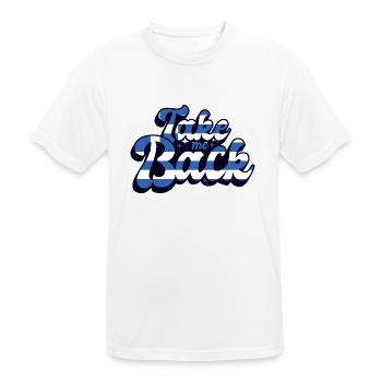 Drapeau de la Grèce Hellas Athènes Drapeau grec - T-shirt respirant Homme - blanc - Devant - AI Model Male 185 dark (185cm)