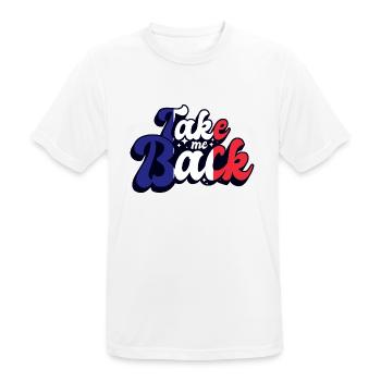 Frankreich Flagge Heimweh Französische Fahne - Männer T-Shirt atmungsaktiv - Weiß - Vorne - AI Model Male 185 dark (185cm)