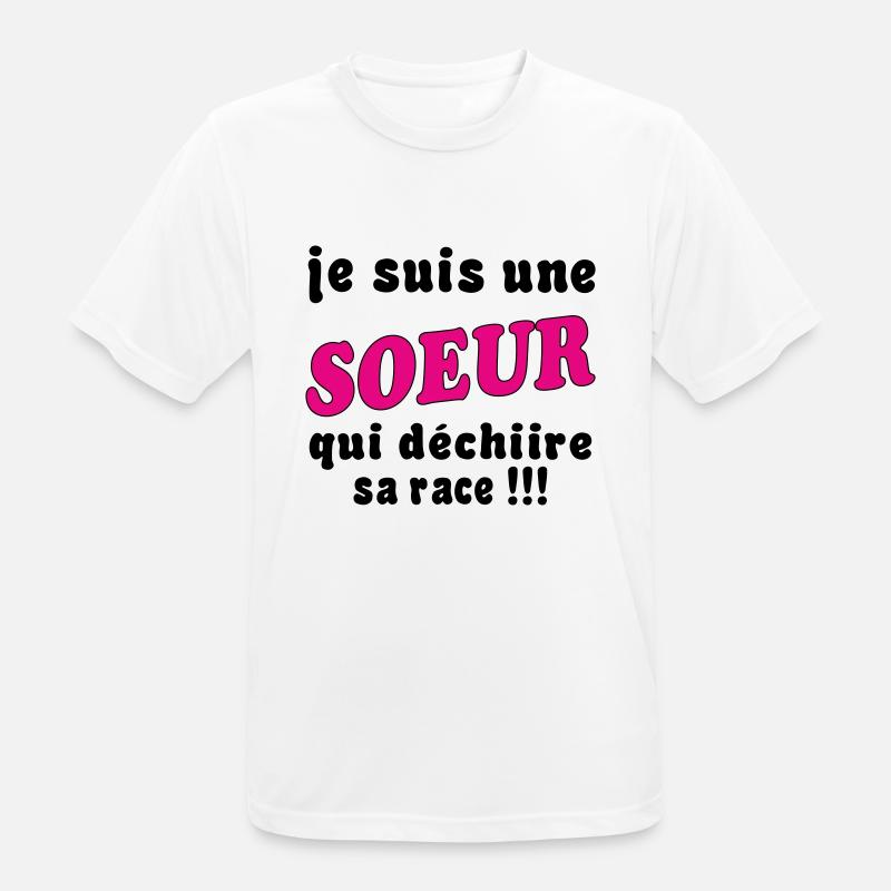 Ich bin eine SCHWESTER... - Männer T-Shirt atmungsaktiv - Weiß