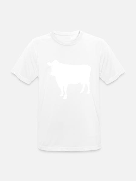 vache - T-shirt respirant Homme - blanc