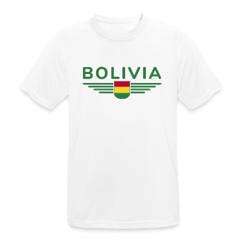 I Love Bolivia, Elegance Style Design T-Shirt - Men's Breathable T-Shirt - white - Front - AI Model Male 185 dark (185cm)