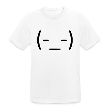 Just keep calm! 😑 - Men's Breathable T-Shirt - white - Front - AI Model Male 185 dark (185cm)