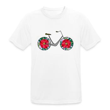 Bike - Men's Breathable T-Shirt - white - Front - AI Model Male 185 dark (185cm)