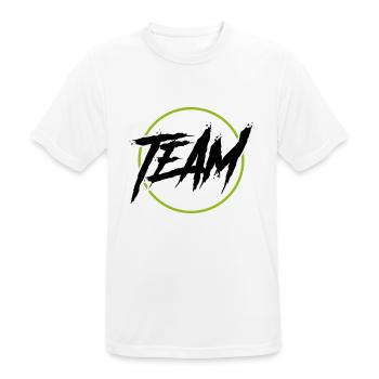 Cercle d’équipe - T-shirt respirant Homme - blanc - Devant - AI Model Male 185 dark (185cm)