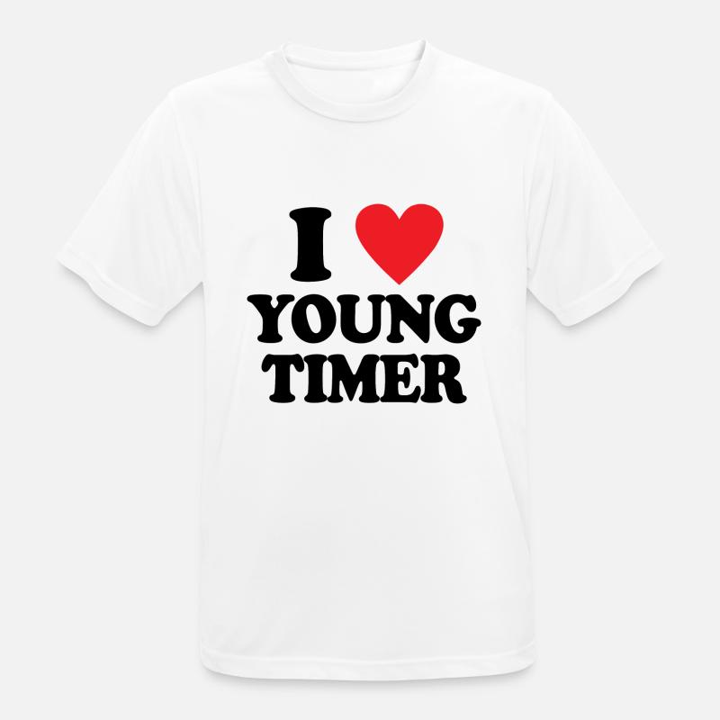 Youngtimer Oldtimer Autosammler Geschenk Schrauber - Männer T-Shirt atmungsaktiv - Weiß