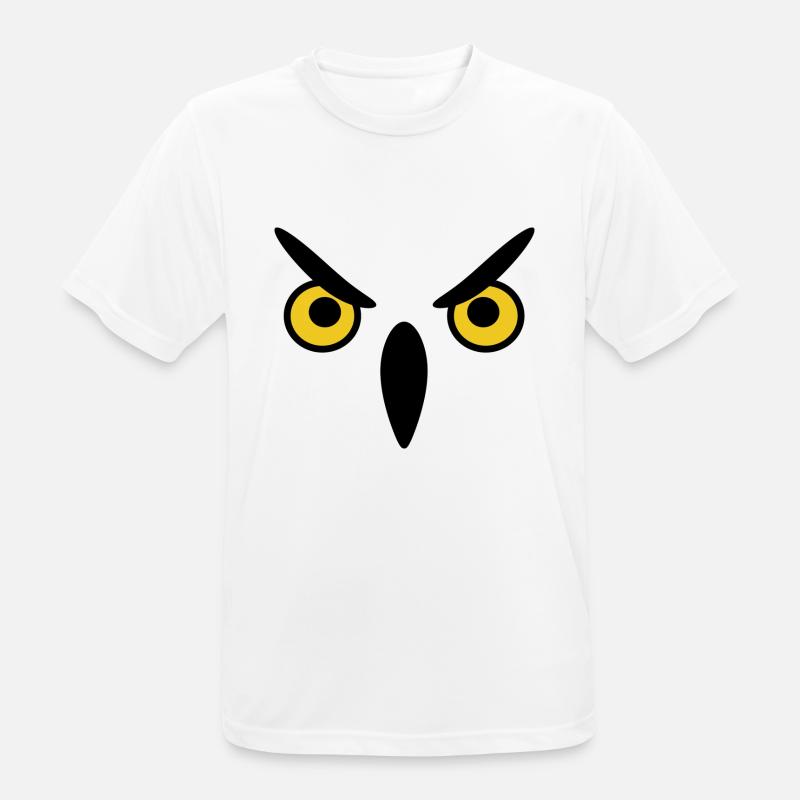 Eule eule eule - Männer T-Shirt atmungsaktiv - Weiß
